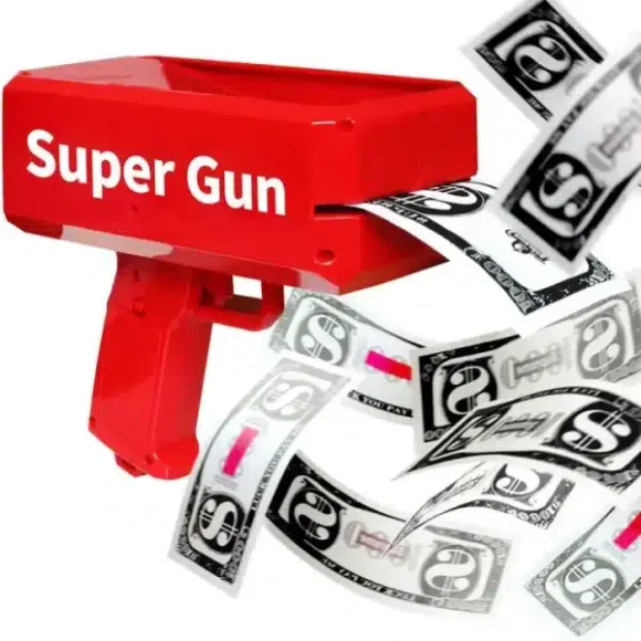 Playing Spray Money Toy Gun Prop Money Gun Rain Money Gun - Image 3