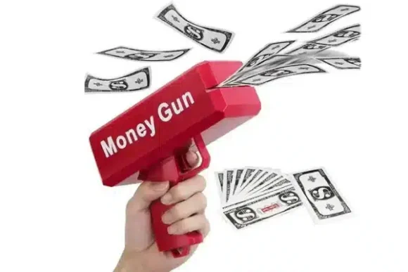 Playing Spray Money Toy Gun Prop Money Gun Rain Money Gun - Image 4